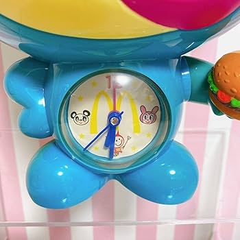 Amazon.co.jp: エンジェルブルー 目覚まし時計 マクドナルド